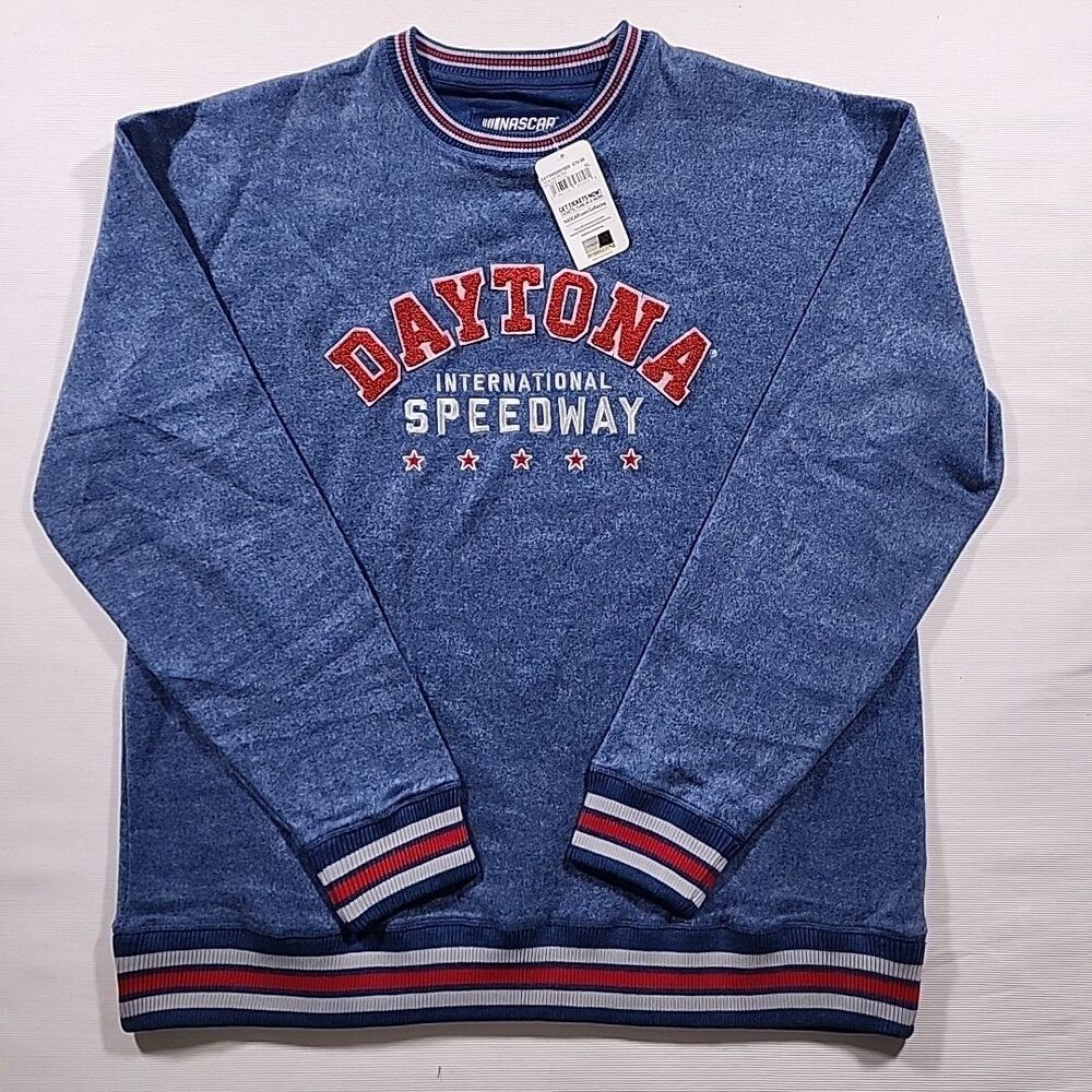 Nascar Daytona Fleece Pullover Sweatshirt Sweater Crewneck Unisex Adult XL